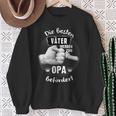 Besten Fäter Werden Zum Grandpa Sweatshirt Geschenke für alte Frauen