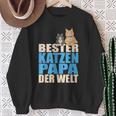 With Bester Katzenpapa Der Welt Sweatshirt Geschenke für alte Frauen