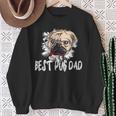 Bester Mops Papa Aller Zeitenintage Sweatshirt Geschenke für alte Frauen