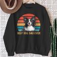 Besthund Papa Allzeit Best Dog Papa Alltimesintage Border Collie Sweatshirt Geschenke für alte Frauen