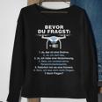 Bevor Du Fragst Drone Pilot Sweatshirt Geschenke für alte Frauen