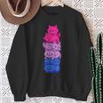 Bi Pride Cat Lgbt Bisexual Flag Cute Kawaii Cat Sweatshirt Geschenke für alte Frauen