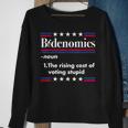 Bidenomics Rising Cost Of Voting Joe Biden Satire Sweatshirt Gifts for Old Women