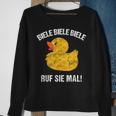 Biele Biele Biele Ruf Sie Mal Lüstige Ente Black Sweatshirt Geschenke für alte Frauen