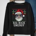 Big Nick Energy Santa With Sunglasses Ugly Xmas Sweatshirt Gifts for Old Women