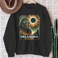 Bigfoot Oklahoma Total Solar Eclipse 2024 Eclipse Glasses Sweatshirt Gifts for Old Women