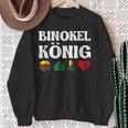 Binokel Outfit Binocel King Sweatshirt Geschenke für alte Frauen