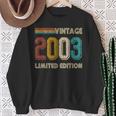 Birthday 20 Years Old Birthday Decoration Vintage 2003 Sweatshirt Gifts for Old Women