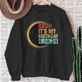 Birthday Total Solar Eclipse Party April 8 2024 Totality Sweatshirt Gifts for Old Women