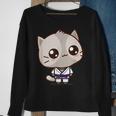 Bjj Brazilian Jiu Jitsu Purple Belt Kawaii Cat Sweatshirt Gifts for Old Women