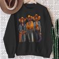 Black Cowgirls African American Texas Girls Women Sweatshirt Gifts for Old Women