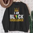 I Am Black Excellence Black History Month Pride & Women Sweatshirt Gifts for Old Women