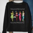 Black Queen Educated Melanin African American Women Sweatshirt Gifts for Old Women