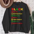 Black History Definition Cool Black History Month Sweatshirt Gifts for Old Women