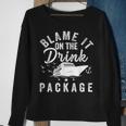 Blame It On The Drink Package Sweatshirt Gifts for Old Women