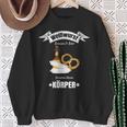 Boarisch Bayrisch Weißwurst Wurst Brezn Brezel Hopfen Motiv Sweatshirt Geschenke für alte Frauen