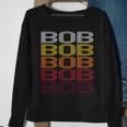 Bob Retro Wordmark Pattern Vintage Style Sweatshirt Gifts for Old Women