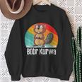 Boba Bober Flannelette Bobr Meme Vintage Retro Flannelette Sweatshirt Geschenke für alte Frauen