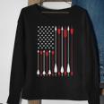 Bow Hunting Usa American Flag Archery Bow Hunter Sweatshirt Gifts for Old Women