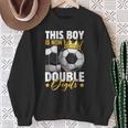 This Boy Now 10 Double Digits Soccer 10 Years Old Birthday Sweatshirt Gifts for Old Women