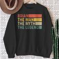 Brian The Man The Myth The Legend Vintage For Brian Sweatshirt Gifts for Old Women