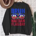 Bruh It's Haitian Flag Day Haiti Flag Boys Toddler Sweatshirt Gifts for Old Women
