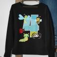Bugs And Insects Nature Lover 4 Year Old 4Th Birthday Party Sweatshirt Gifts for Old Women