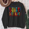 Built Different Graffiti Lover In Mixed Color Sweatshirt Gifts for Old Women