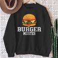 Burger Meister Bürgermeister Bbq Grill Chef Sweatshirt Geschenke für alte Frauen