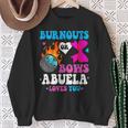 Burnouts Or Bows Abuela Loves You Gender Reveal Sweatshirt Gifts for Old Women
