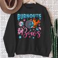 Burnouts Or Bows Gender Reveal Party Ideas Baby Announcement Sweatshirt Gifts for Old Women