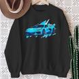 C8 Retro Rapid Blue Supercar Sports Car Vintage C8 Sweatshirt Gifts for Old Women