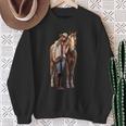 Caballo Chica Caballo Equitación Poni Acuarela Camisa de entrenamiento Regalos para ancianas
