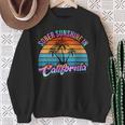California Sober Sunshine Recovery Legal Implications Retro Sweatshirt Gifts for Old Women