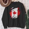 Canada Canadian Flag Vintage Sweatshirt Geschenke für alte Frauen