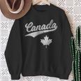 Canada Varsity Sports Script Cursive Retro Vintage Jersey Sweatshirt Gifts for Old Women