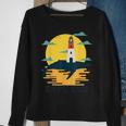 Cape Cod Nauset Lighthouse Vacation Sunset Whale Tourist Sweatshirt Gifts for Old Women