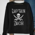 Captain Zach Retro Personalized Pirate Pontoon Sweatshirt Gifts for Old Women