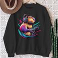 Capybara Capybara Rodent & Video Games Lover Sweatshirt Gifts for Old Women