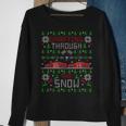 Car Racing Race Fan Ugly Christmas Sweater Party Sweatshirt Gifts for Old Women