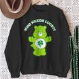 Care Bears St Patrick's Day Good Luck Bear Who Needs Luck Sweatshirt Gifts for Old Women