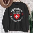 Care Care Care Heart Slogan Idea Sweatshirt Geschenke für alte Frauen