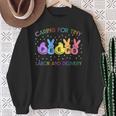 Caring For Tiny Labor And Delivery Bunnies L&D Easter Day Sweatshirt Gifts for Old Women