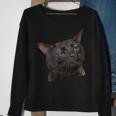 Cat Black Meme Dissociated Internet Sweatshirt Gifts for Old Women