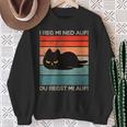 Cat I Reg Mi Not Auf Evil Cat Sweatshirt Geschenke für alte Frauen