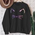 Cat Ears Decorations Feline Whiskers Cute Cat Toy Sweatshirt Gifts for Old Women