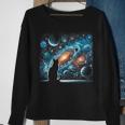 Cat Galaxy Cat Lover For Cat Dad Cat Mom Kid Sweatshirt Gifts for Old Women