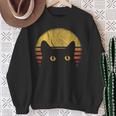 Cat Retro Vintage Sweatshirt Geschenke für alte Frauen