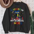 Cat-Rocking I N My-School-Shoes-Back To-School-Cat-Lover Sweatshirt Gifts for Old Women