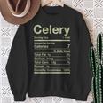 Celery Nutrition Facts Juice Vegetable Thanksgiving Matching Sweatshirt Gifts for Old Women